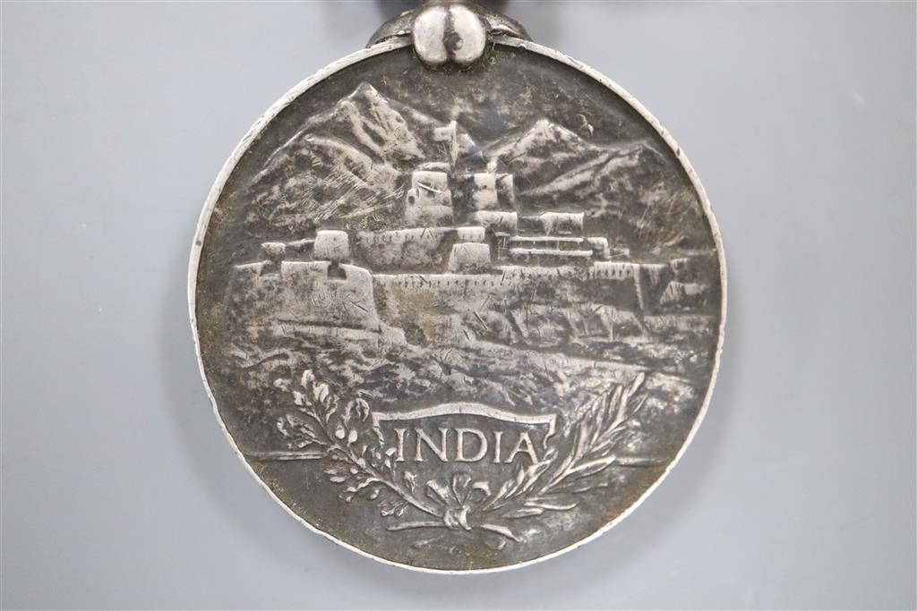 An Indian General Service medal with 3 clasps to T. Driver Mir Ali